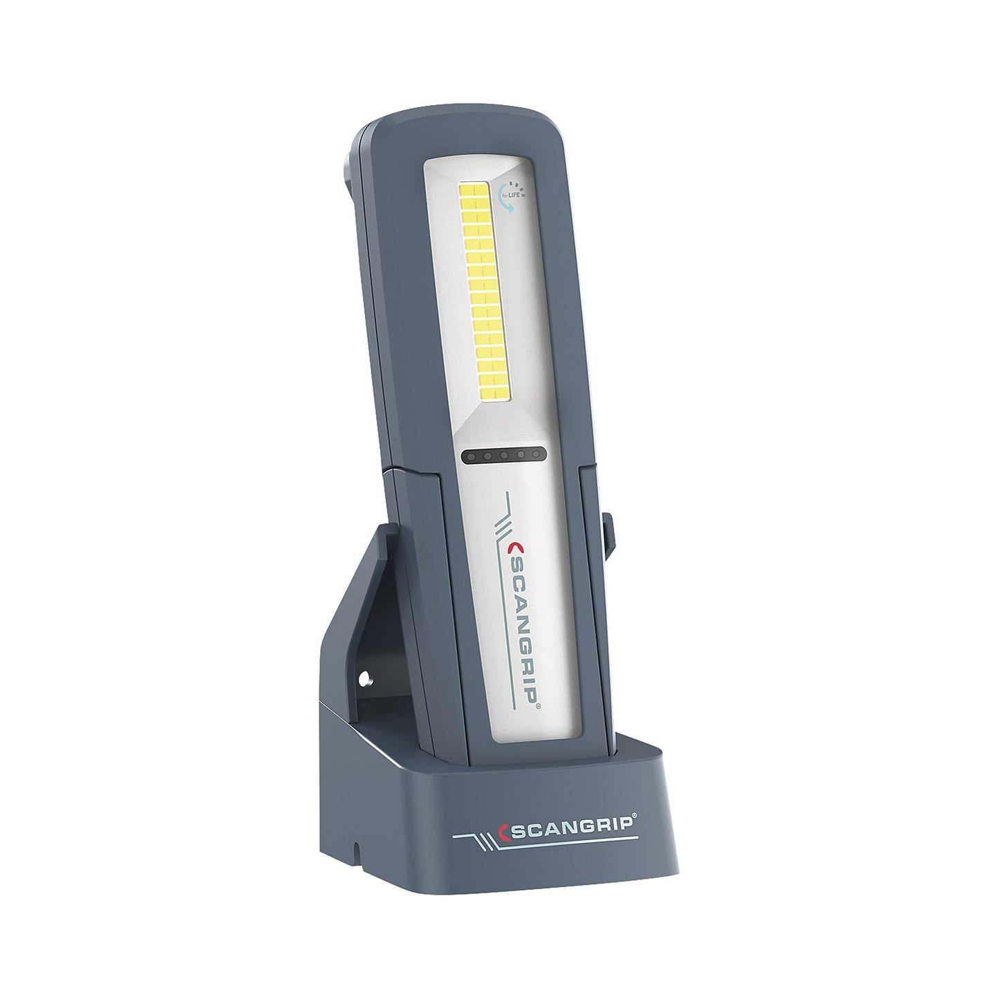 UNIFORM forLIFE LED hand lamp, with charging station, 500 lumens, protection type IP65.