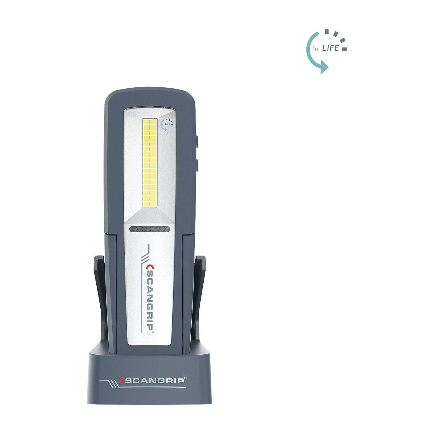 UNIFORM forLIFE LED hand lamp, with charging station, 500 lumens, protection type IP65.