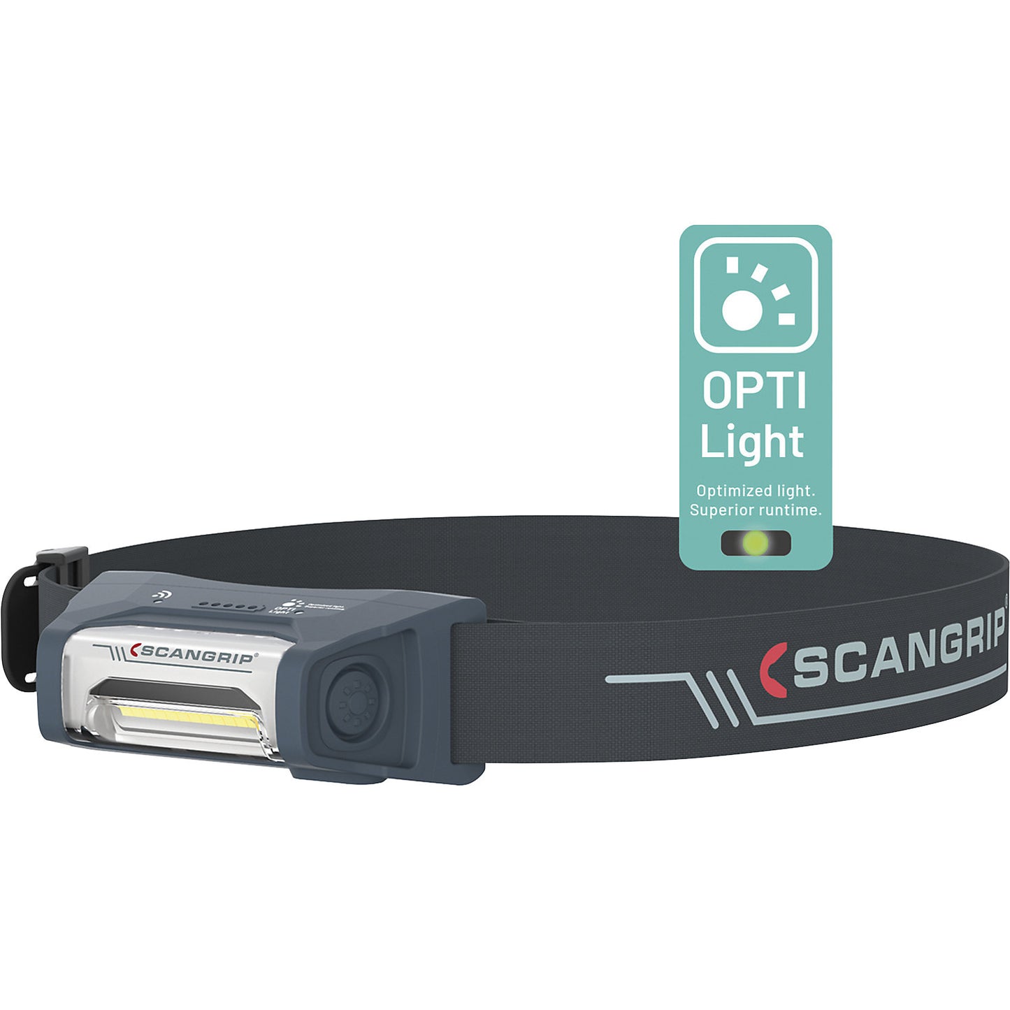 I-VIEW forLIFE LED headlamp, with rechargeable battery and sensor technology, 400 lumens.