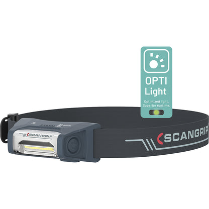 I-VIEW forLIFE LED headlamp, with rechargeable battery and sensor technology, 400 lumens.
