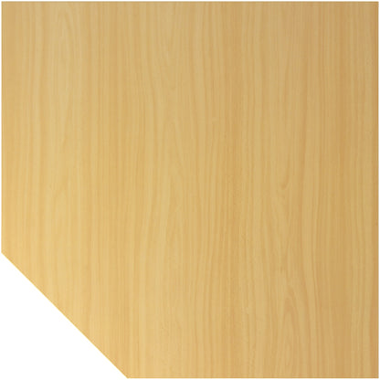 VIOLA - Linking top, corner tabletop 1200 x 1200 mm, height adjustable foot, graphite / beech.