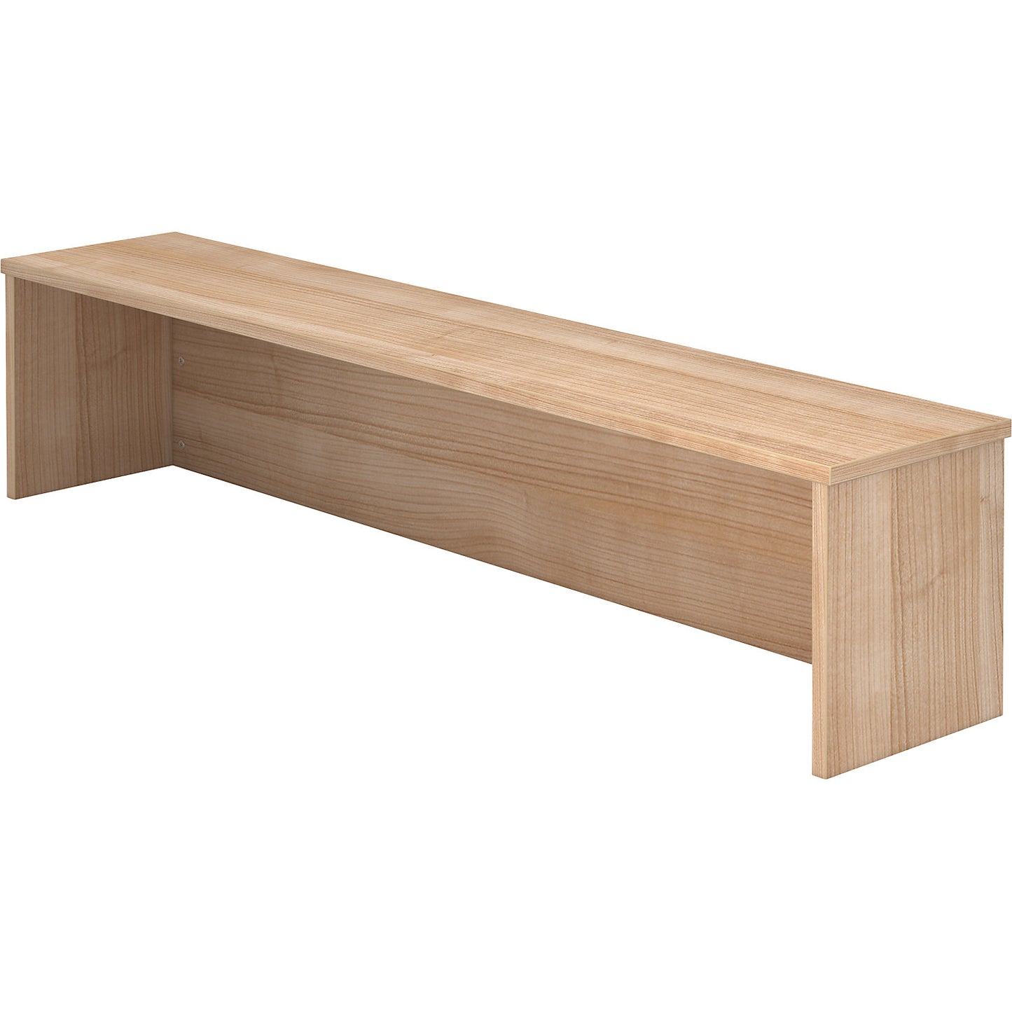 VIOLA - Counter extension, for desk, 1600 mm wide, walnut.