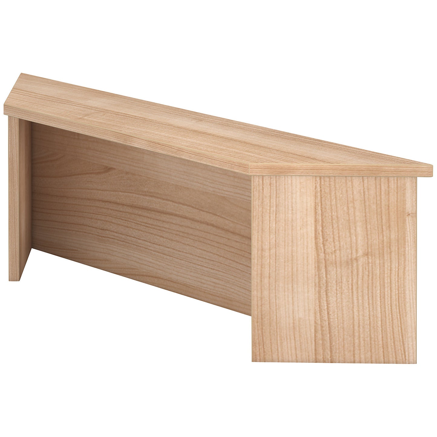 VIOLA - Counter extension, for 90° interlocking angle, walnut.