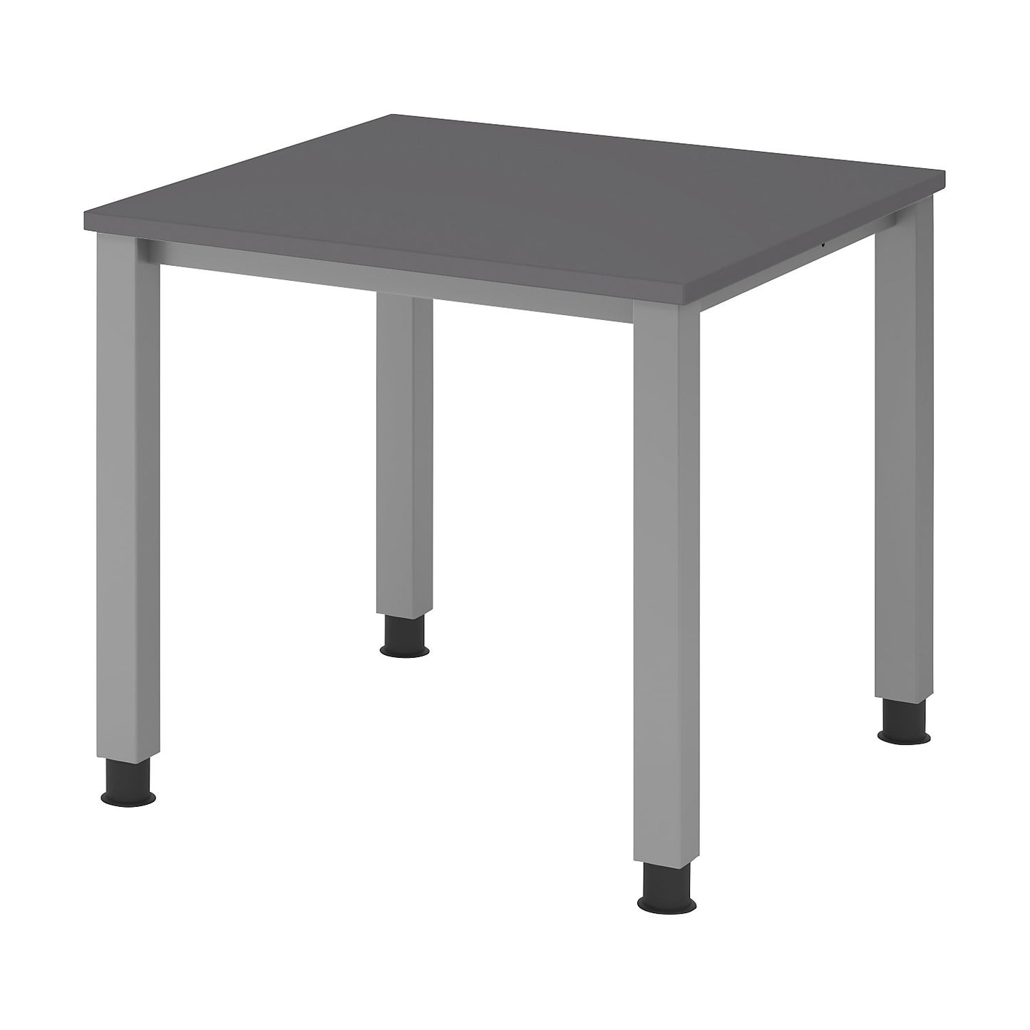 RENATUS - Desk, 4-legged frame, width 800 mm, aluminium silver / graphite.