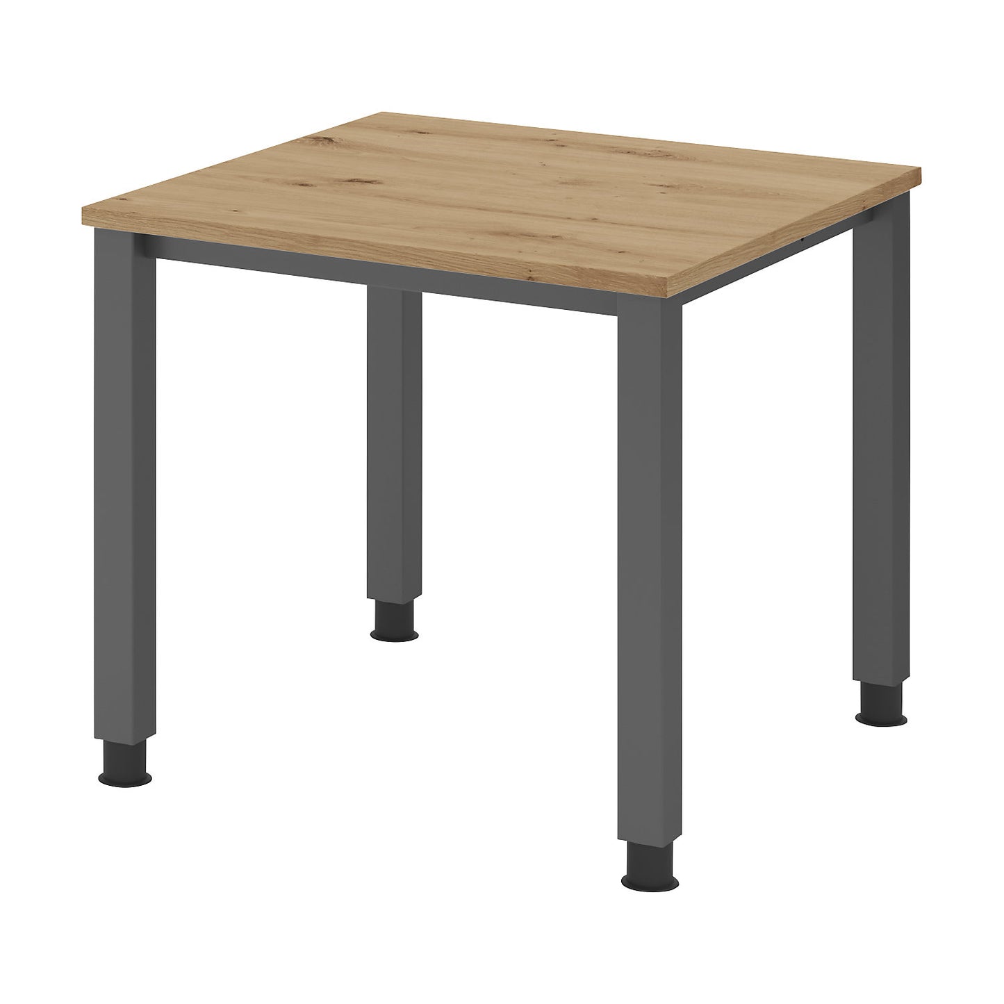 RENATUS - Desk, 4-legged frame, width 800 mm, graphite / knotty oak.