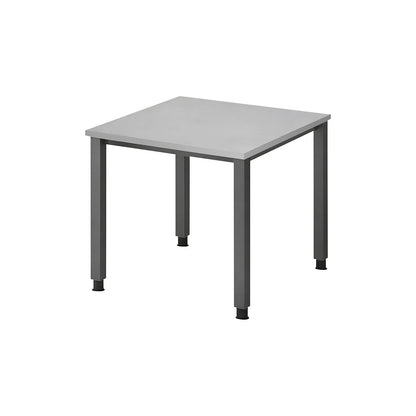 RENATUS - Desk, 4-legged frame, width 800 mm, graphite / light grey.
