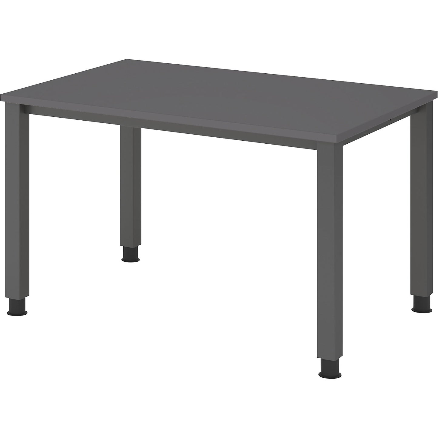 RENATUS - Desk, 4-legged frame, width 1200 mm, graphite / graphite.