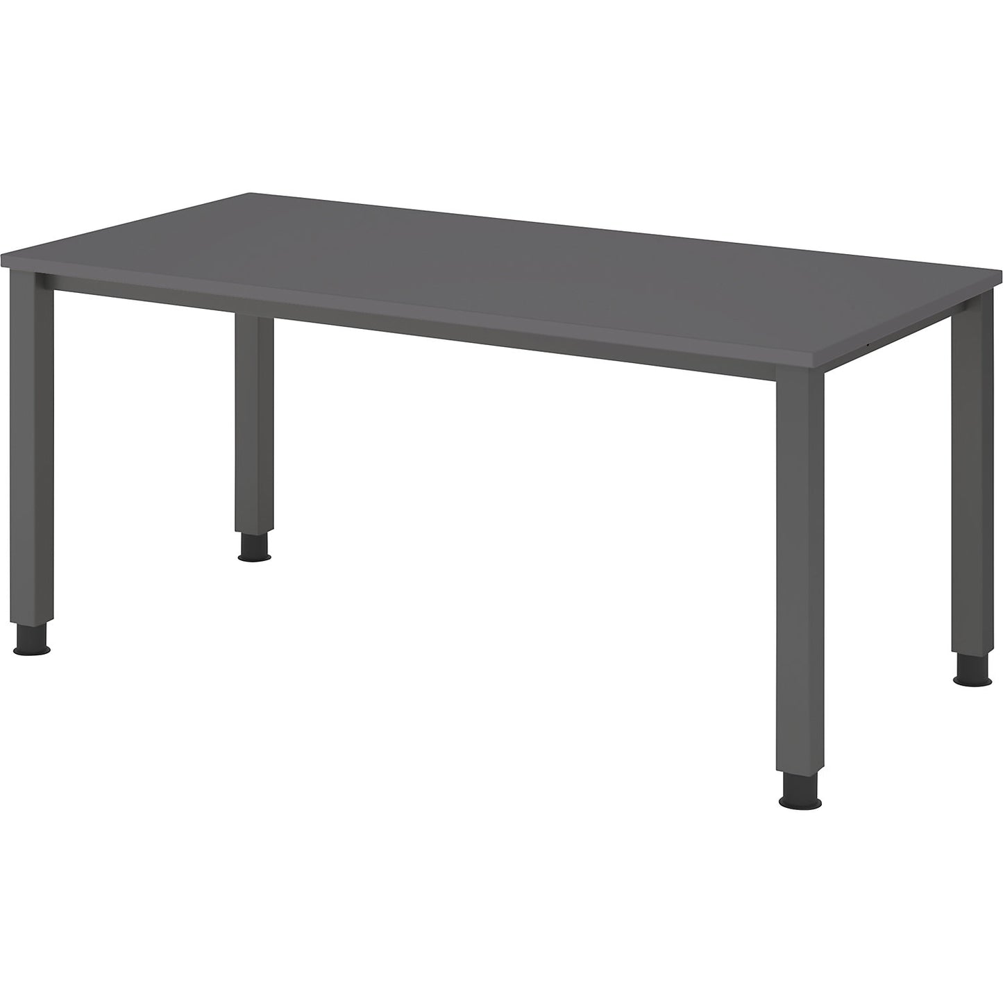 RENATUS - Desk, 4-legged frame, width 1600 mm, graphite / graphite.