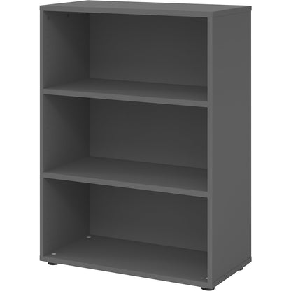 RENATUS - Shelf unit, HxW 1100 x 800 mm, 2 shelves, graphite.