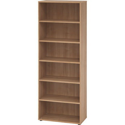 RENATUS - Shelf unit, HxW 2154 x 800 mm, 5 shelves, walnut.