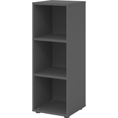 RENATUS - Shelf unit, HxW 1100 x 400 mm, 2 shelves, graphite.