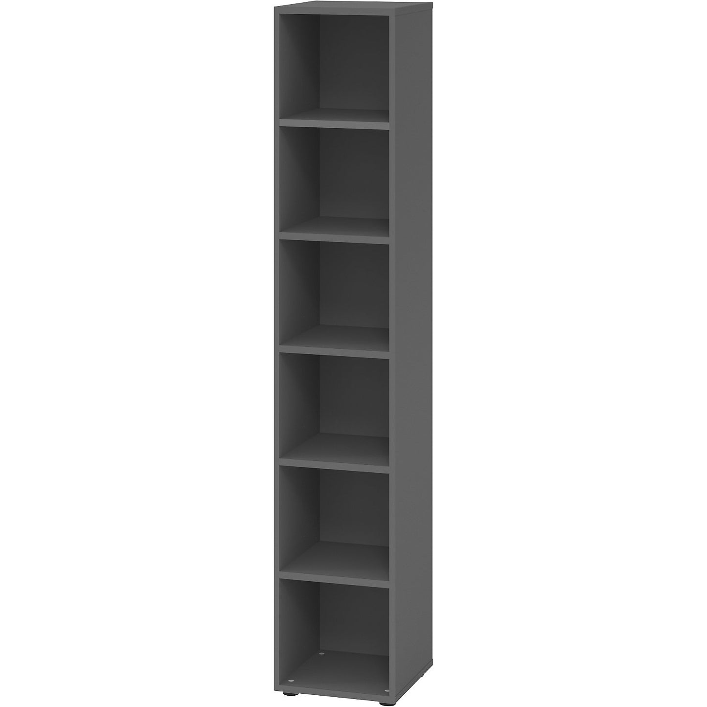 RENATUS - Shelf unit, HxW 2154 x 400 mm, 5 shelves, graphite.