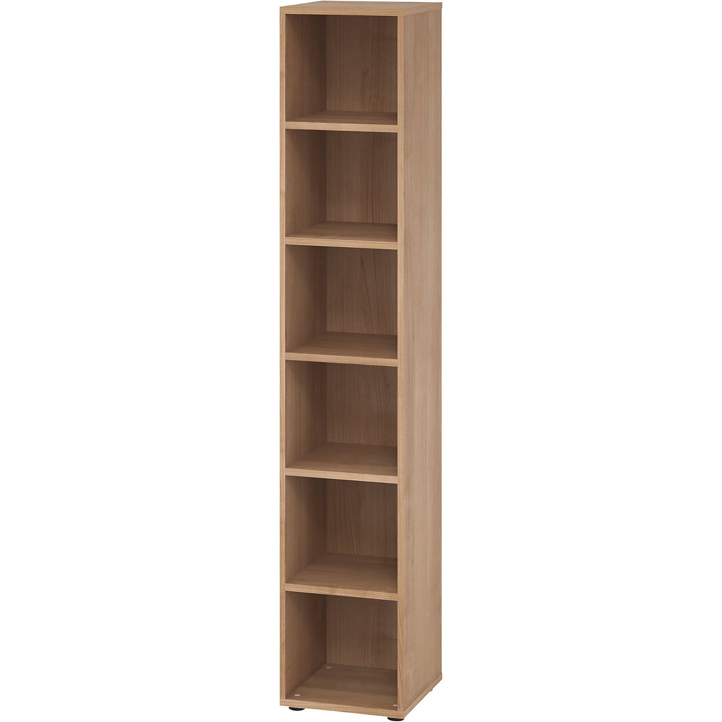 RENATUS - Shelf unit, HxW 2154 x 400 mm, 5 shelves, walnut.