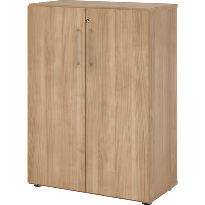 RENATUS - Office cupboard, 2 shelves, 3 file heights, walnut.