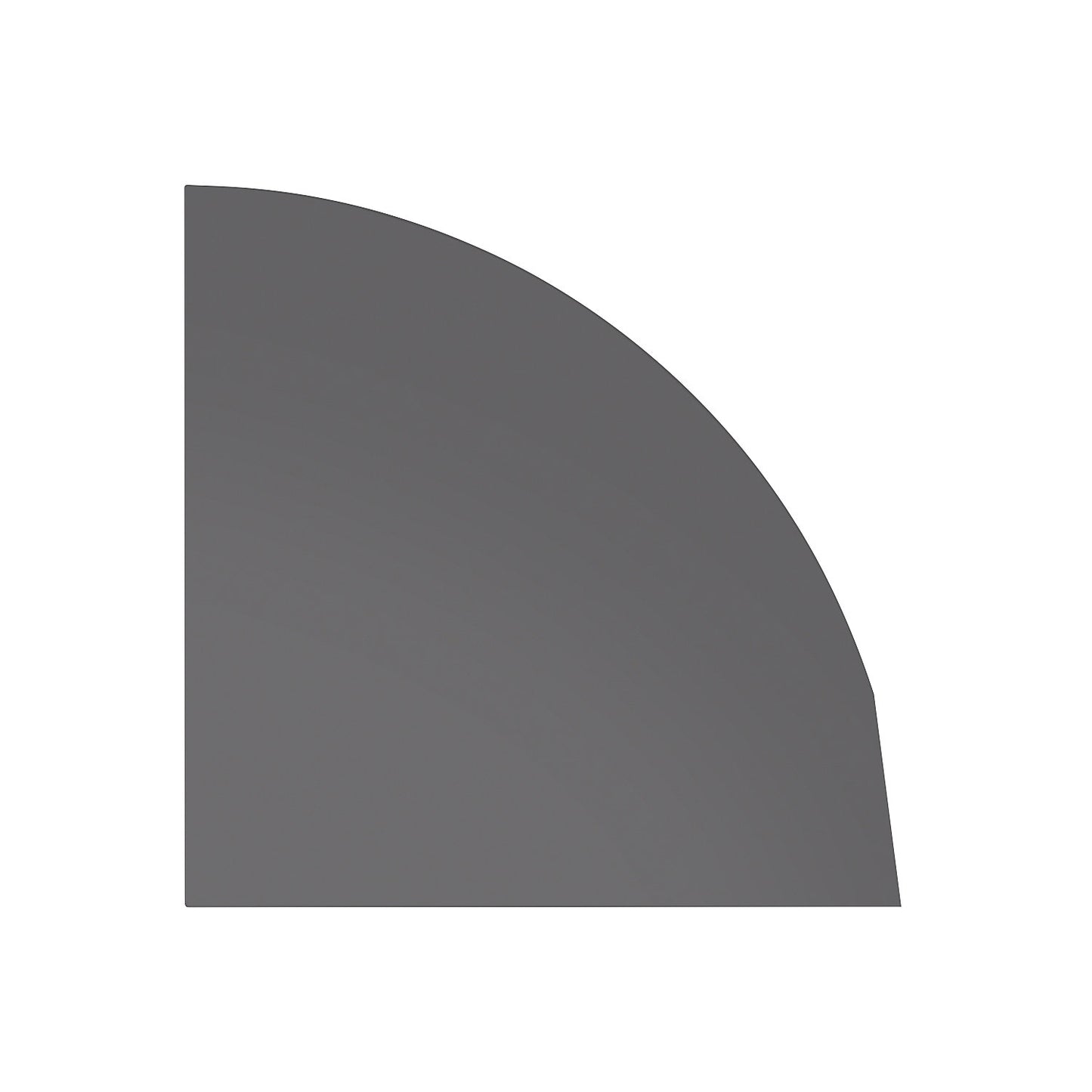 RENATUS - Linking top, 90° quarter circle, WxD 800 x 800 mm, graphite.