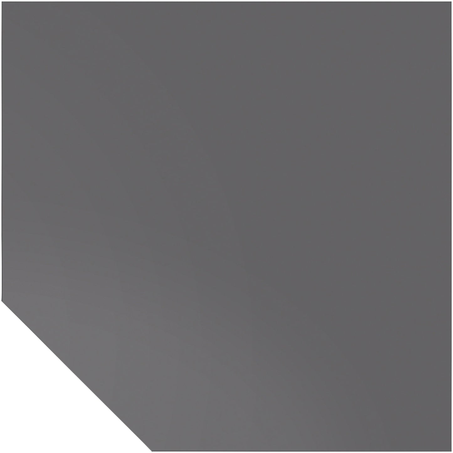 RENATUS - Linking top, trapezoidal, with height adjustable support leg, graphite / graphite.