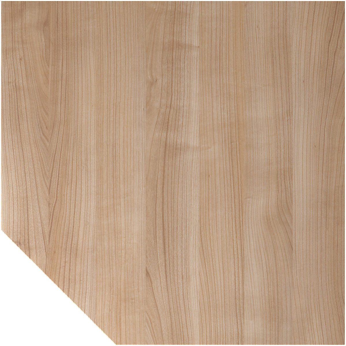 RENATUS - Linking top, trapezoidal, with height adjustable support leg, walnut / graphite.