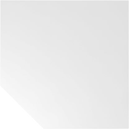 RENATUS - Linking top, trapezoidal, with height adjustable support leg, white / graphite.