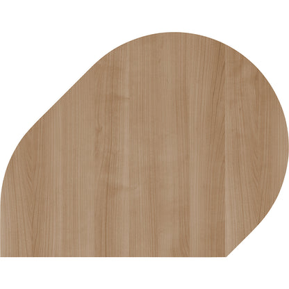 RENATUS - Add-on table, with height adjustable support leg, walnut / aluminium silver.