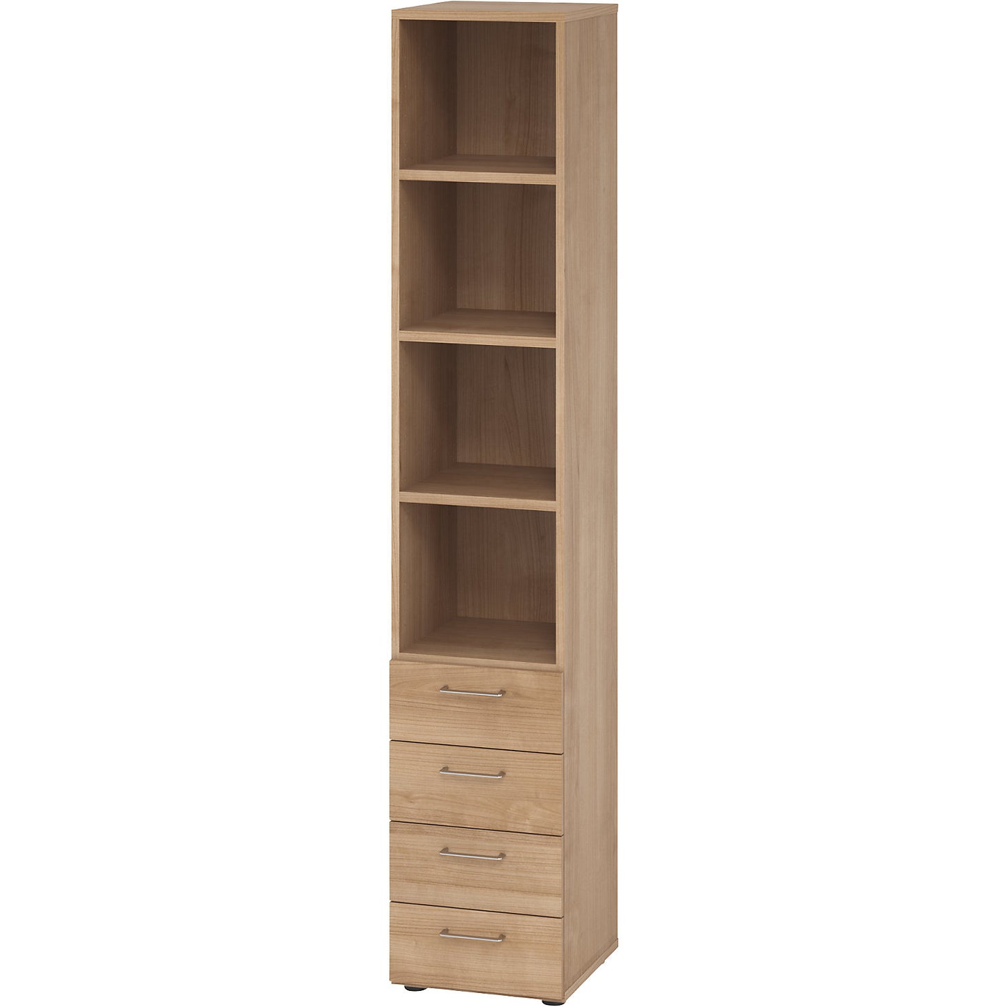 RENATUS - Shelf unit, 3 shelves / 4 drawers, walnut.
