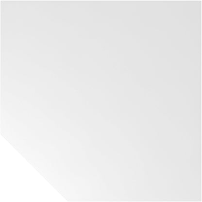 ANNY - Linking top, trapezoidal incl. support leg, white / aluminium silver.