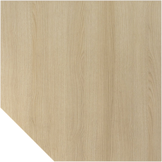 ANNY - Linking top, trapezoidal incl. support leg, oak / white.
