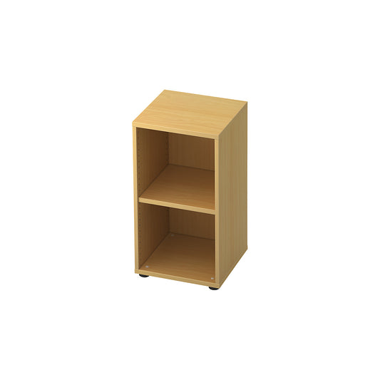 Office shelf unit, 1 shelf, HxWxD 748 x 400 x 400 mm, beech.