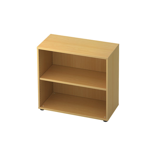 Office shelf unit, 1 shelf, HxWxD 748 x 800 x 400 mm, beech.