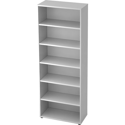 Office shelf unit, 5 shelves, HxWxD 2156 x 800 x 400 mm, white.