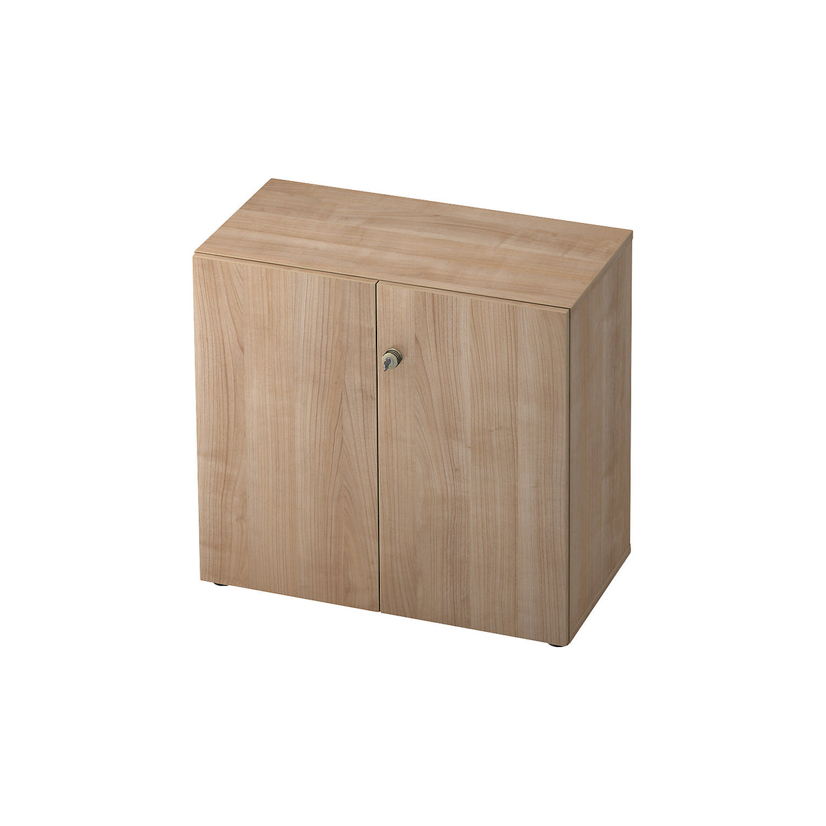 Filing cupboard, hinged doors, 1 shelf, walnut finish / walnut finish.
