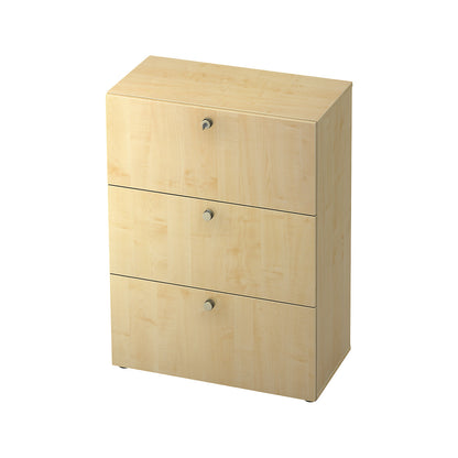 Suspension file cabinet, HxWxD 1100 x 800 x 420 mm, maple finish / maple finish.