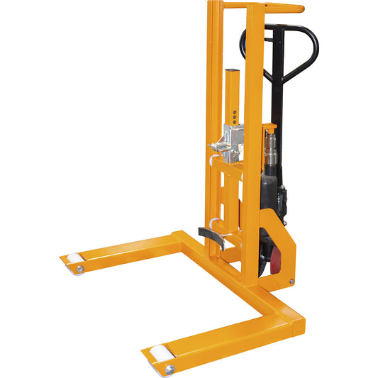 FHR 600 G drum mover, with gripper device, lifting height 600 mm, yellow orange.