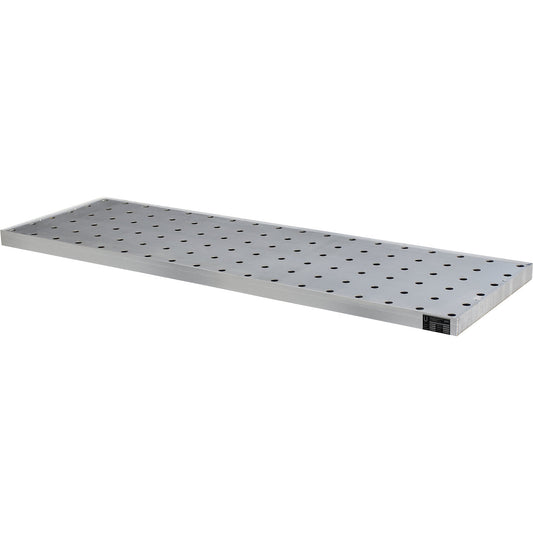 Small container tray, made of stainless steel, capacity 38 l, with perforated stainless steel grate.