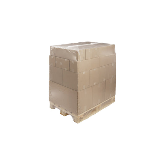 Polyethylene shrink film for pallets, thickness 125 µm, pack of 10, WxDxH 1250 x 850 x 1400 mm, 1+ packs.