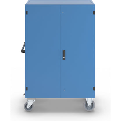 Cupboard trolley, with double doors, with centre stop, LxWxH 1130 x 740 x 1785 mm.