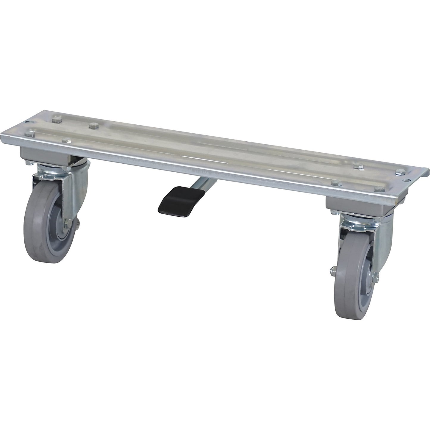 Centre stop cross bar, for width 800 mm, swivel castor, 300 kg.