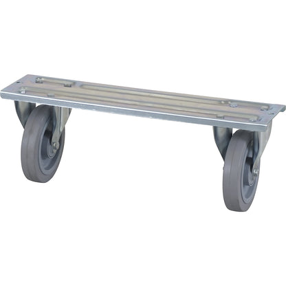 Centre stop cross bar, for width 700 mm, fixed castor, 350 kg.