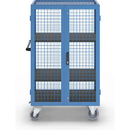 Shelf truck, double door and central stop, 2 shelves.