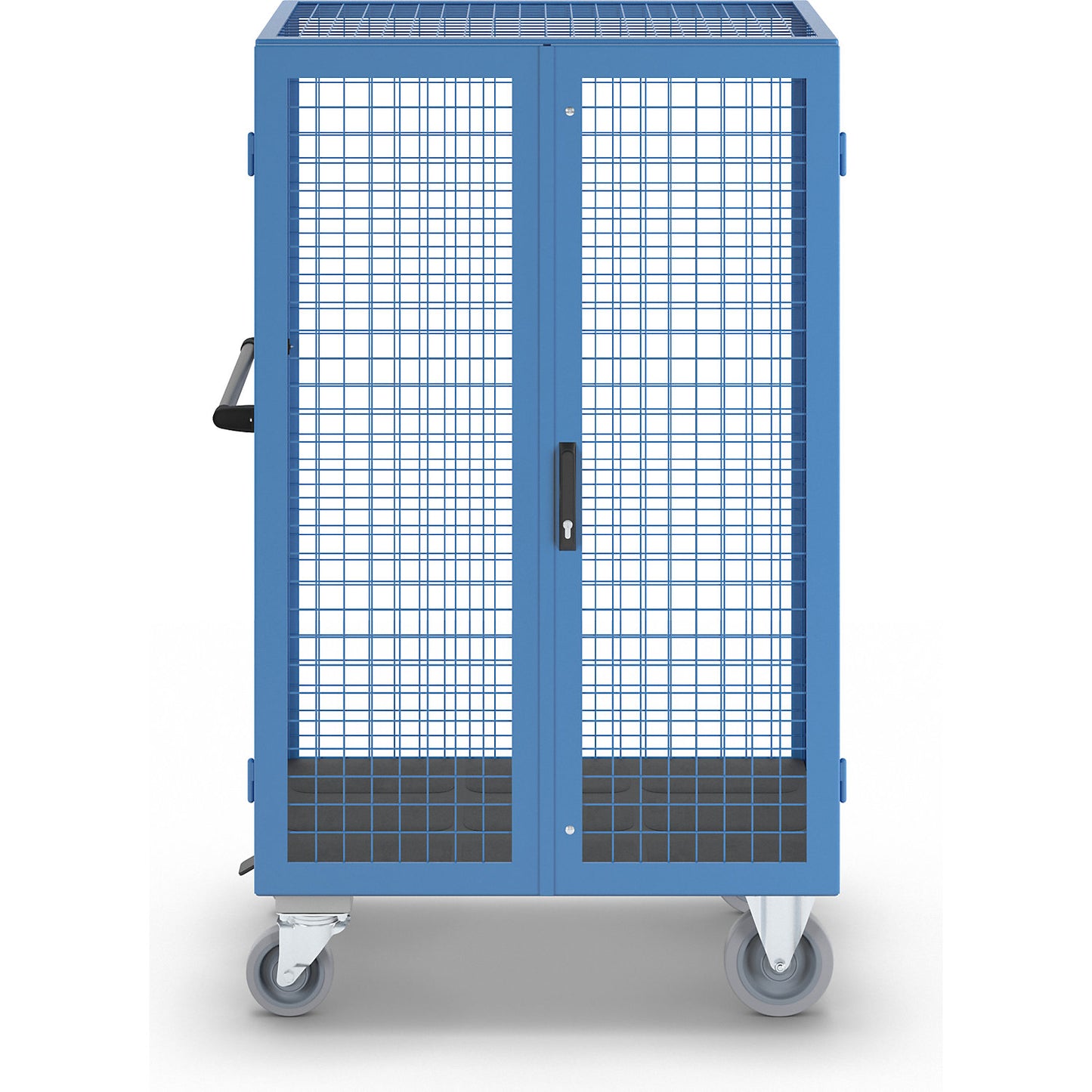 Shelf truck, double door and central stop, without shelves.