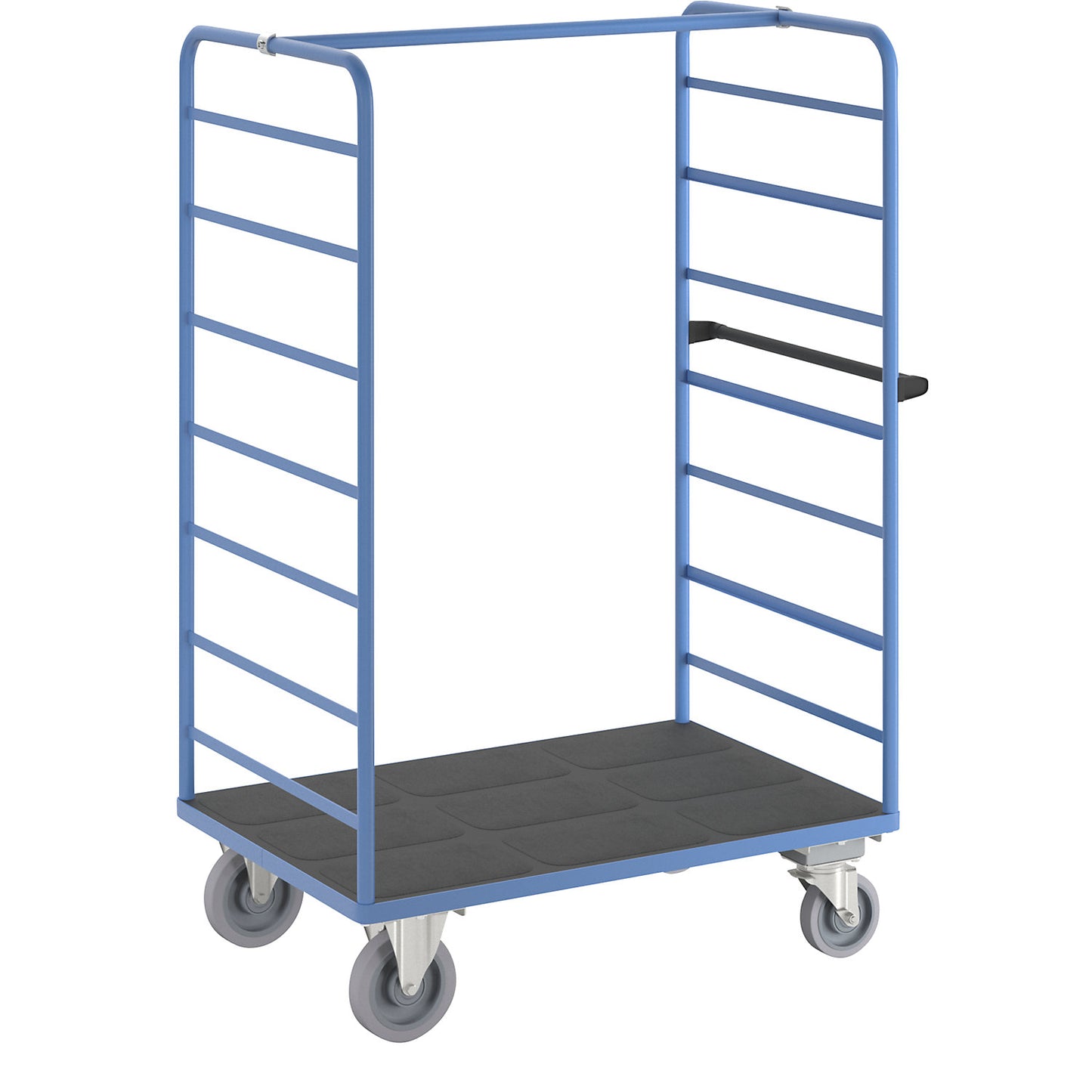 Shelf truck, 2 side panels, with centre stop, platform 1175 x 800 mm.