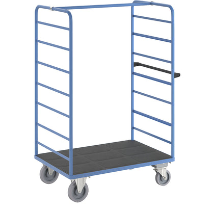 Shelf truck, 2 side panels, with centre stop, platform 1175 x 800 mm.