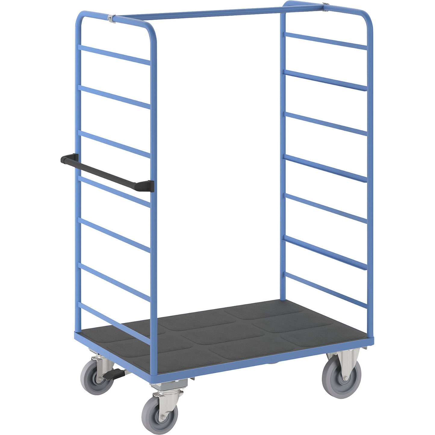 Shelf truck, 2 side panels, with centre stop, platform 1175 x 800 mm.