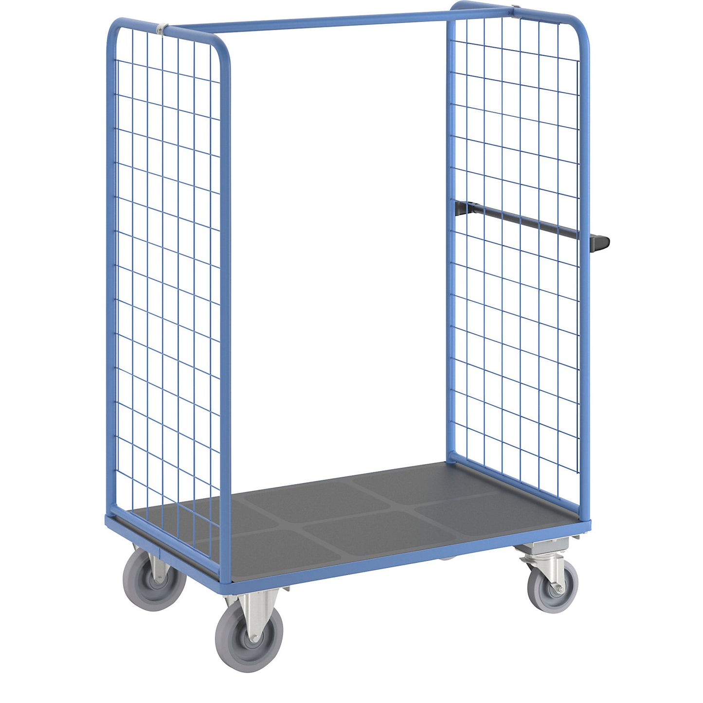 Shelf truck with mesh side panels, with centre stop, platform 1175 x 800 mm.