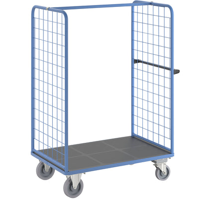 Shelf truck with mesh side panels, with centre stop, platform 1175 x 800 mm.