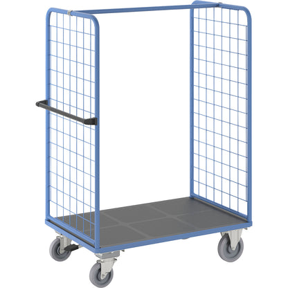 Shelf truck with mesh side panels, with centre stop, platform 1175 x 800 mm.