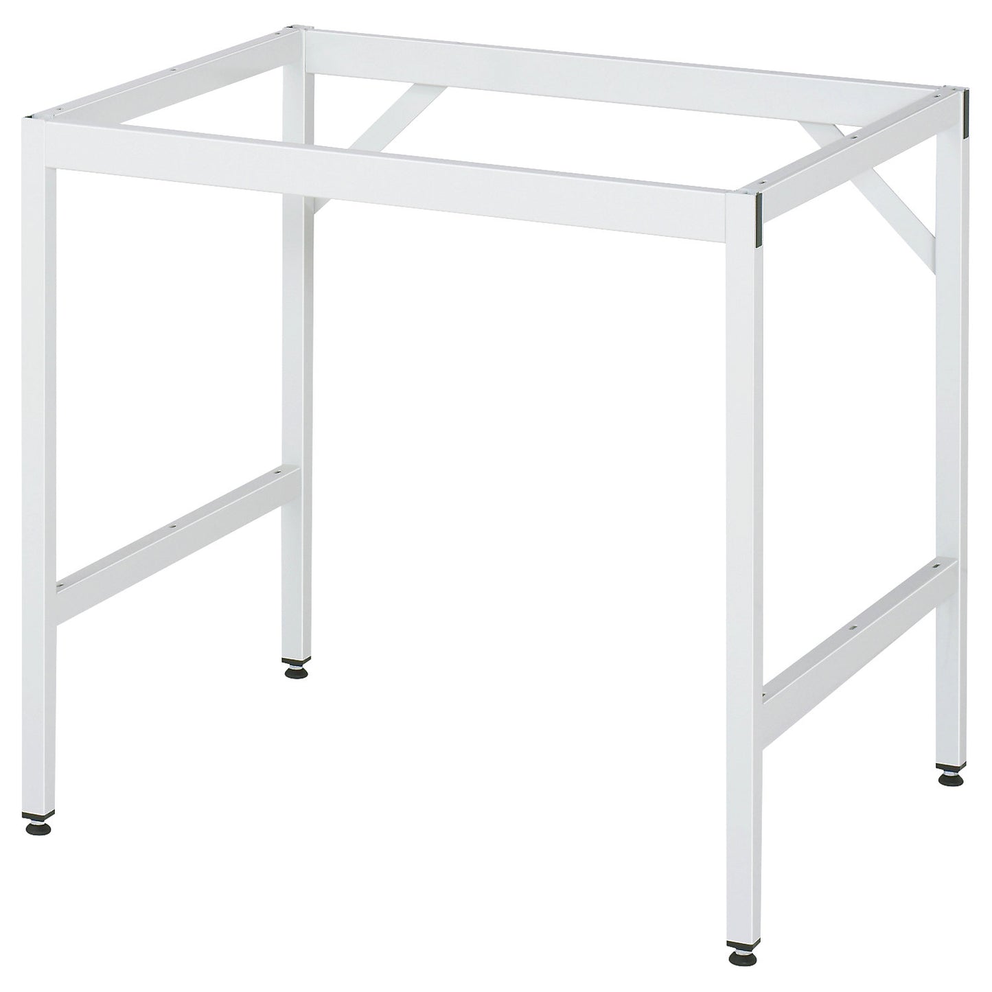 Work table, mobile, solid beech wood panel, thickness 25 mm, 30 x 30 mm, WxDxH 1000 x 1000 x 900 mm.