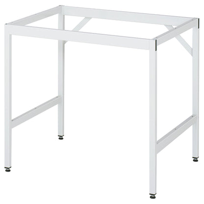 Work table, mobile, solid beech wood panel, thickness 25 mm, 30 x 30 mm, WxDxH 1000 x 1000 x 900 mm.