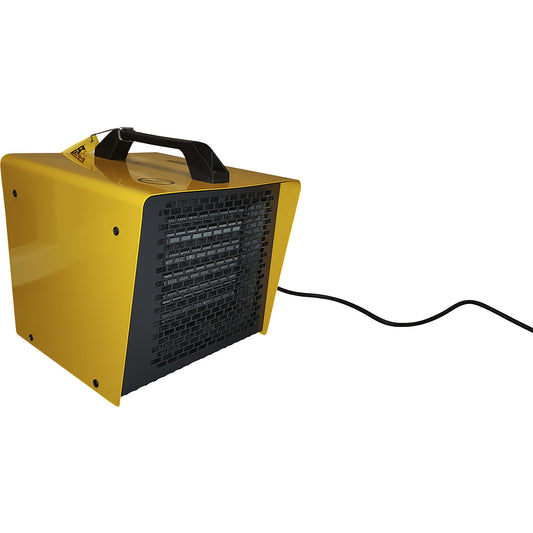 B 3 PTC electric heater, 230 V/50 Hz/single phase, LxWxH 244 x 240 x 250 mm.