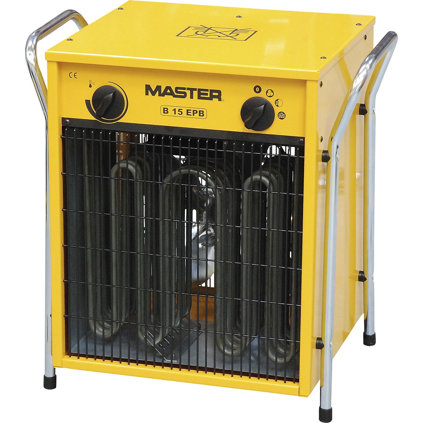 B Master electric heater, 400 V / 50 Hz, LxWxH 350 x 470 x 490 mm.