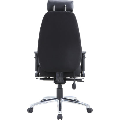 Orion office chair, with 4D arm rests and synchronous mechanism, black.